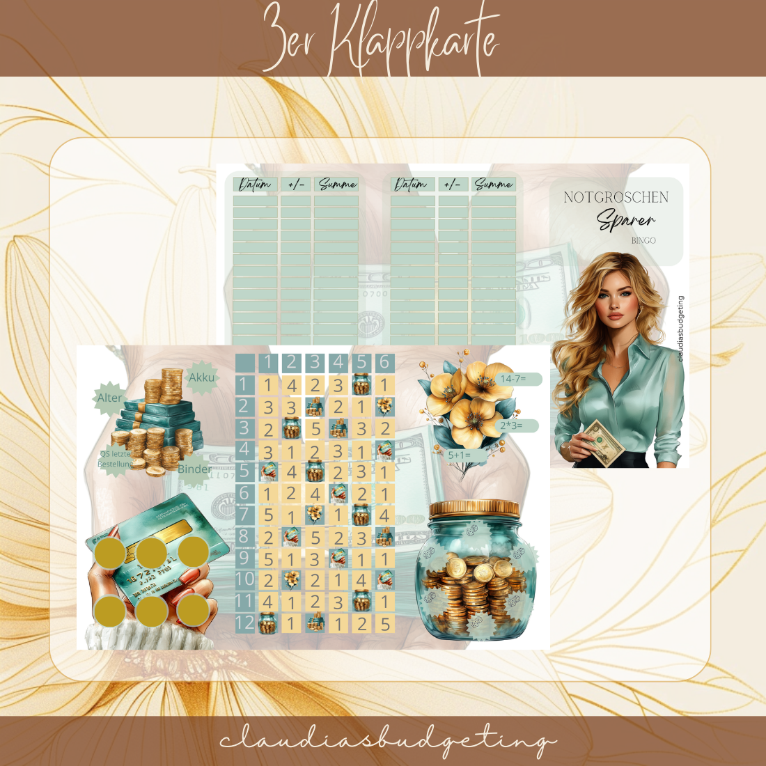 Notgroschen Bingo B-WARE SELBSTDRUCK