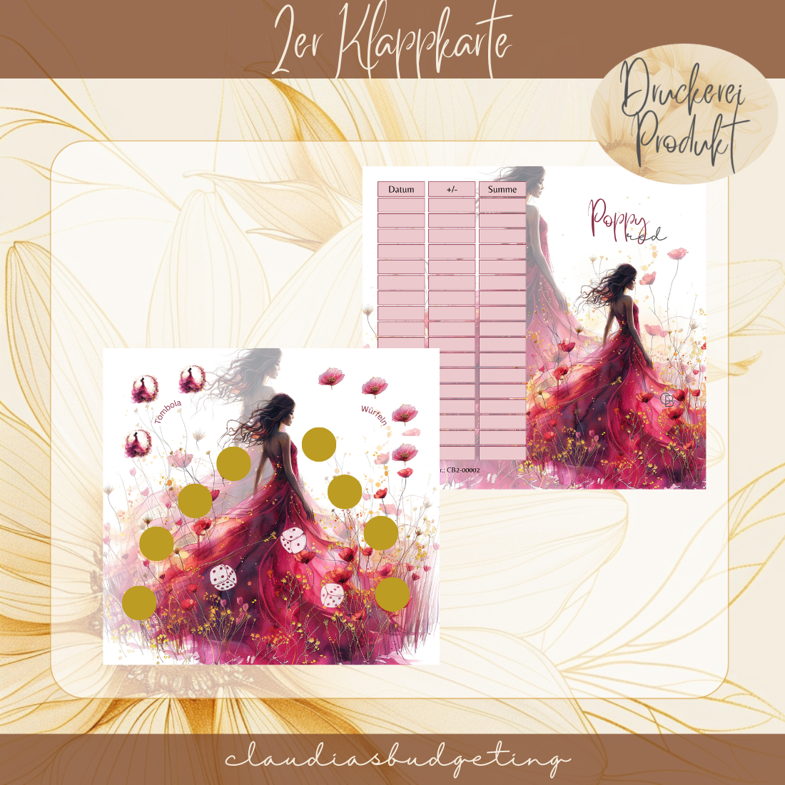 Red Poppy B-WARE SELBSTDRUCK