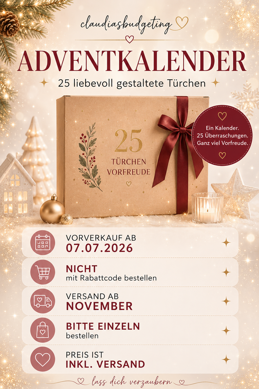 Adventskalender 2026 - bitte OHNE Rabattcode und einzeln bestellen