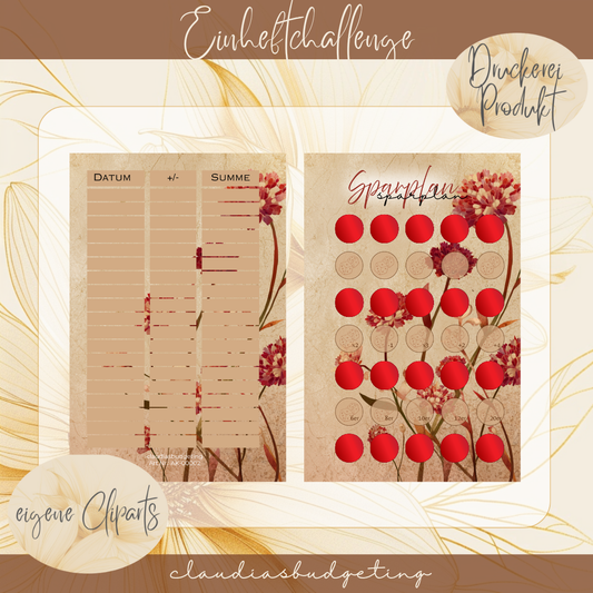 Sparplan (laminiert)