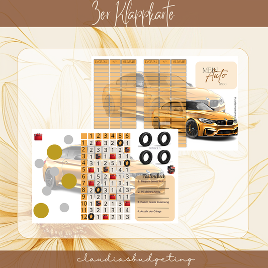 Mein Auto Bingo B-WARE SELBSTDRUCK