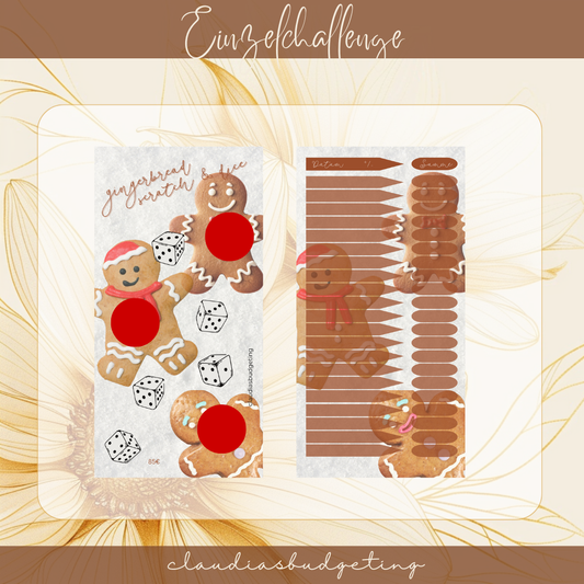 Gingerbread scratch & dice B-WARE SELBSTDRUCK