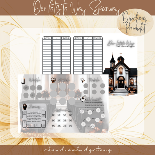 Der letzte Weg Klappkarte B-WARE DRUCKEREI