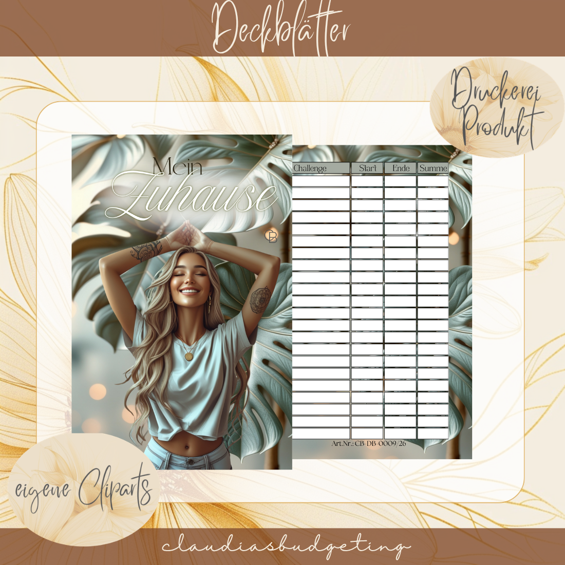 Deckblatt "Mein Zuhause" (foliert)